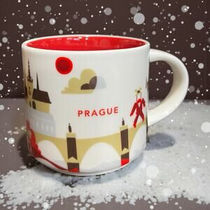 Starbucks Prague Czech Republic You Are Here Collection 14oz Ceramic Coffee Mug